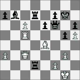 23.Hc3 Hb6 24.a3 g6 25.h4 Kg7 26.h5 g5 27.Se5 Ge5 28.We5 Wd4 29.Wc5 Hd8 30.b5 Hf6 31.bc6 Wd2 32.Wg5 i czarne poddały się. to w 40. ruchu.