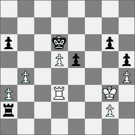 Nastąpiło (Witjugow Mareco): 55.g4 Gc5 56.g5 Kc6 57.h6 gh6 58.g6 Gf8 59.f5 Kd5 60.f6 Ke6 61.Kh3 Kd5 i równo o godzinie 20,26 czarne równocześnie poddały się.