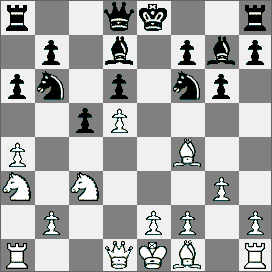 14.Hf3 Hc7 15.h3 Gh2 16.Kh1 Ge5 17.Wab1 Gd7 18.Wb4 Wab8 19.Wh4 Wb2 20.Gc4 Wb7 21.He3 Gg7 22.Hf3 Wfb8 23.Gb3 Hd8 24.Wb4 Gc8 25.Wd1 He8 26.Gg5 Gd7 27.Wb7 Wb7 28.Gf6 Hc8 29.Hf4 Hc7 30.Hh4 Wb8 31.