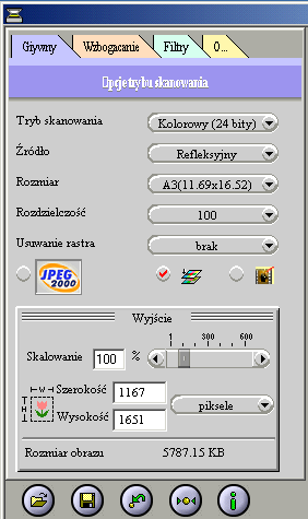 Zak adka OgÛlne Tryb skanowania Okreúla, jak bídzie skanowany orygina, a nastípnie jak bídzie reprodukowany obraz po przeskanowaniu. èrûd o Okreúla rodzaj skanowanego dokumentu.