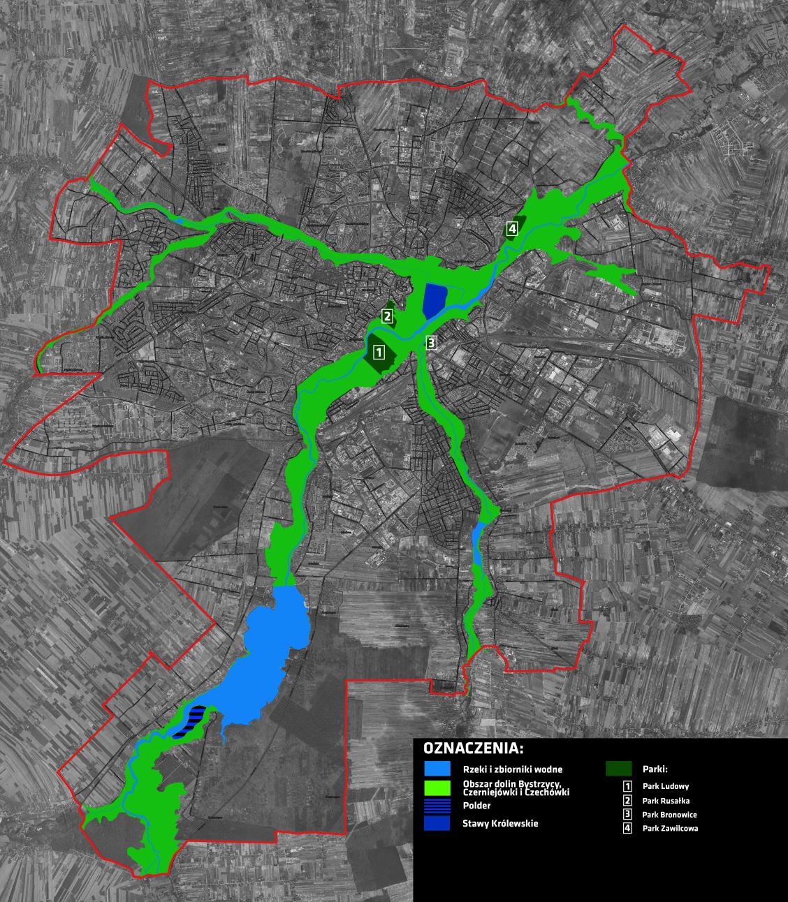 Zaplanowano pełne odtworzenie parków: Ludowy, Bronowice, Rusałka i Zawilcowa.