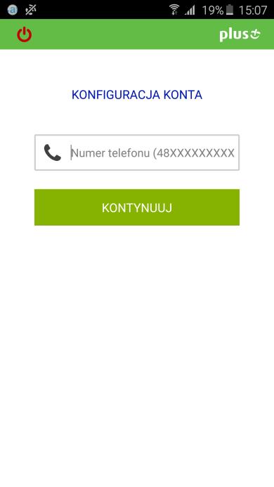 4. W pierwszym kroku konfiguracji zostaniesz poproszony o wprowadzenie numer swojego telefonu.