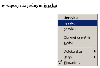 W powyższym oknie konfiguracyjnym należy zaznaczyć oraz.