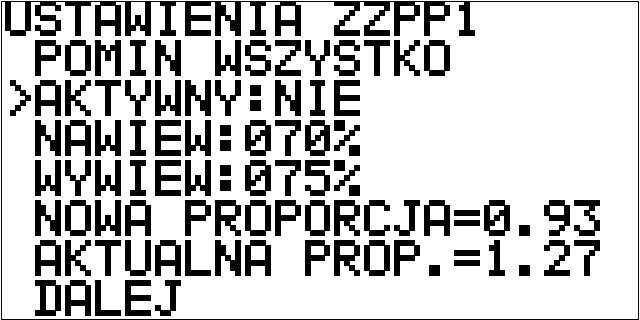 6.3.14 Sterowanie recyrkulacją (opcja) Sterowanie Ekozefir Digital-E posiada możliwość sterowania recyrkulacją w centrali.
