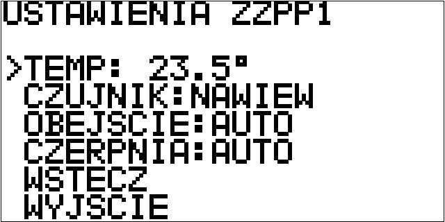 UWAGA! Styk ZZPP2 w wierszu ma możliwość ustawienia funkcji oznaczającej zabezpieczenie przeciwpożarowe.