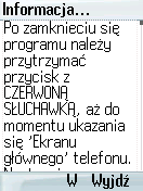 Pojawi się zapytanie, czy zmienić obecny program.