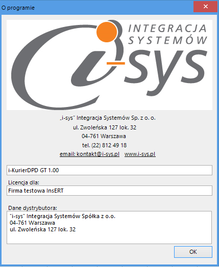 2.4. O programie Opcja ta jest dostępna z Pomoc -> O programie i służy do wyświetlenia informacji dotyczących programu (rys. 29).