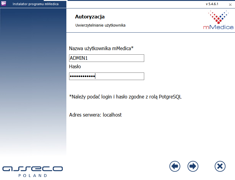 Migracja do PostgreSQL 9.5 Wyjaśnienie: każdy użytkownik, który istnieje w bazie programu mmedica posiada utworzoną rolę na serwerze.