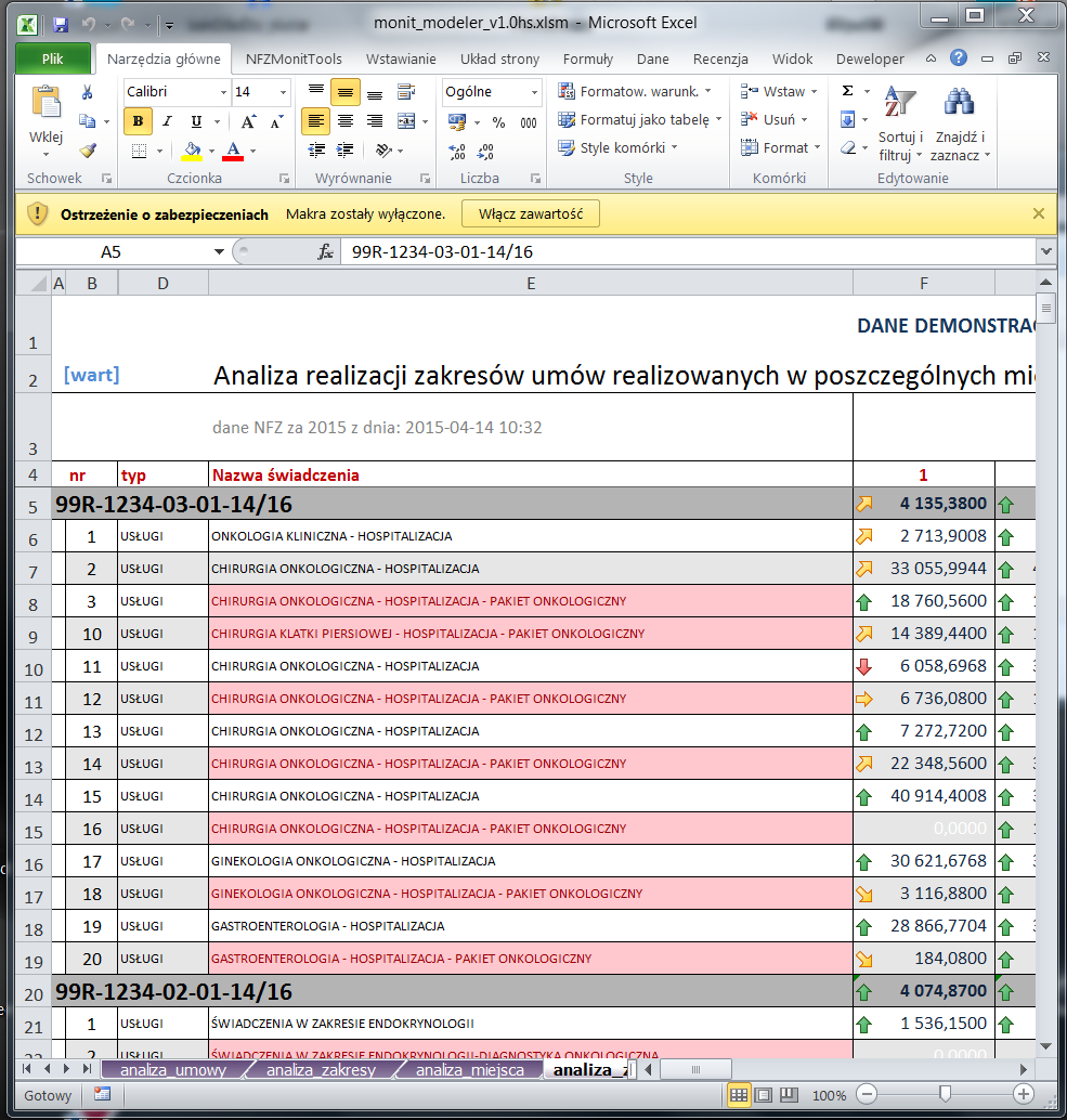 xlsm należy otworzyć go programem MS Excel