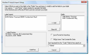 Microsoft Excel Za pomocą funkcji Add-In można bezpośrednio skopiować tekst z pliku programu Microsoft Excel do układu etykiety.