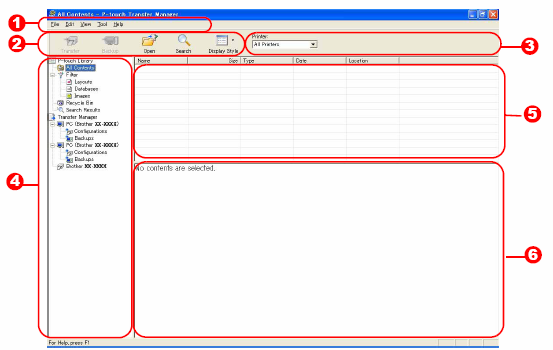 Korzystanie z aplikacji P-touch Transfer Manager i P-touch Library P-touch Library: aplikacja ta umożliwia zarządzanie szablonami etykiet P-touch oraz innymi danymi na komputerze.
