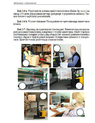 Różne dokumenty, z których należy odczytać niezbędne do realizacji