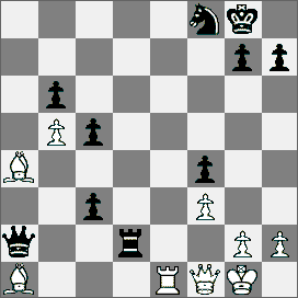 f3 Sc5 19.Gf1 Hg6 20.Hf2 f4 21.e4 b6 22.b4 ab4 23.ab4 Sa4 24.Ga1 c5 25.Sf5 Gf5 26.ef5 Hf5 27.b5 Wfe8 28.We4 Wa8 29.Wde1 Wd7 30.Hd2 Sg6 31.Gd3 Hf7 32.Gc2 d5 33.