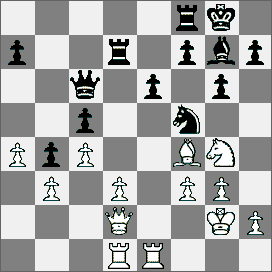 81.Obrona Caro Kann [B19] GM Unzicker (NRF) IM Porath (Izrael) 1.e4 c6 2.d4 d5 3.Sc3 de4 4.Se4 Gf5 5.Sg3 Gg6 6.h4 h6 7.Sf3 Sd7 8.Gd3 Gd3 9.Hd3 Hc7 10.Gd2 e6 11.0 0 0 0 0 0 12.Kb1 Sgf6 13.c4 c5 14.