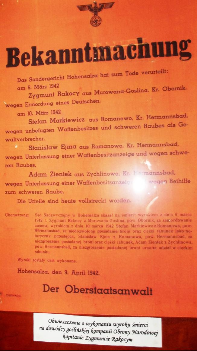 procesie uznany zostaje winnym swej patriotycznej postawy i skazany na karę śmierci.