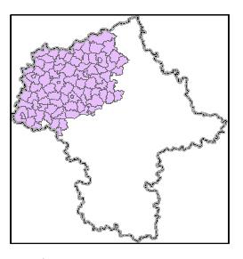 Region zachodni Instalacje do przetwarzania odpadów zmieszanych: 1. Płońsk PGK w Płońsku Sp. z o.o. (RIPOK) 2. Kobierniki PGO w Płocku Sp. z o.o. (RIPOK) 3. Wola Pawłowska PUK w Ciechanowie Sp. z o.o. (RIPOK) 4.