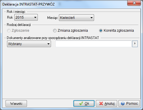 W systemie Streamsoft Prestiż, po przekroczeniu progu statystycznego, należy ustawić odpowiednio parametr w konfiguracji w menu System Konfiguracja Ustawienia Deklaracje UE INTRASTAT Informacja o