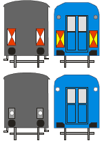 Sygnały na pociągach i innych pojazdach kolejowych [PKP PLK S.A.] Jako sygnały na pociągu stosuje się światła i tarcze.