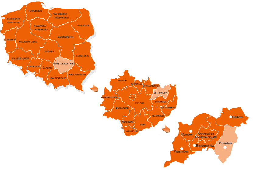 1. Charakterystyka Gminy Ćmielów Gmina Ćmielów położona jest w północno-wschodniej części województwa świętokrzyskiego, w południowo-wschodniej części powiatu ostrowieckiego.