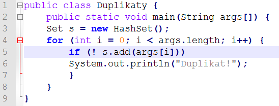 Set Reprezentacja zbioru matematycznego Brak uporządkowania elementów