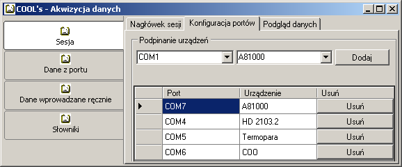System wspomagający ocenę emisji CO 2 ze zwałowisk odpadów powęglowych 379 rzenia nadejścia danych zajmuje się właśnie dedykowany sterownik logiczny.