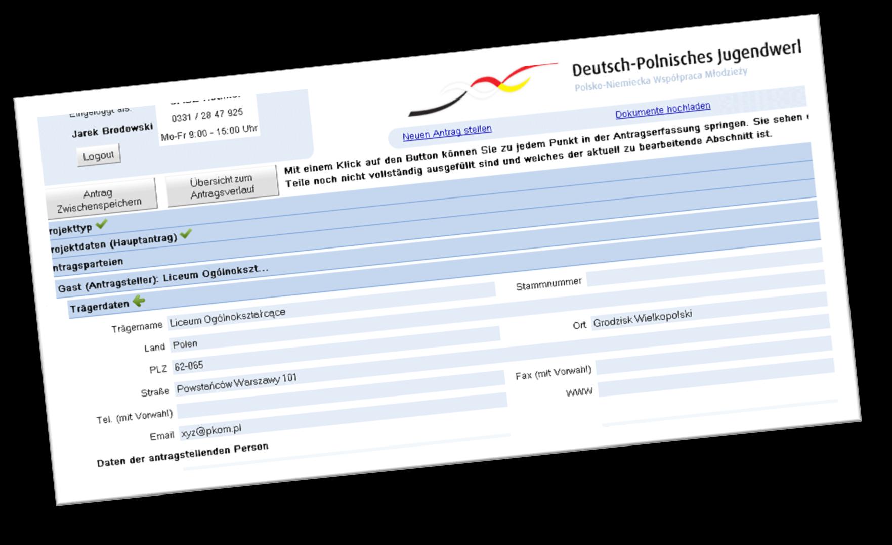 OASE / Web-Sowa 312 wniosków 312 Anträge