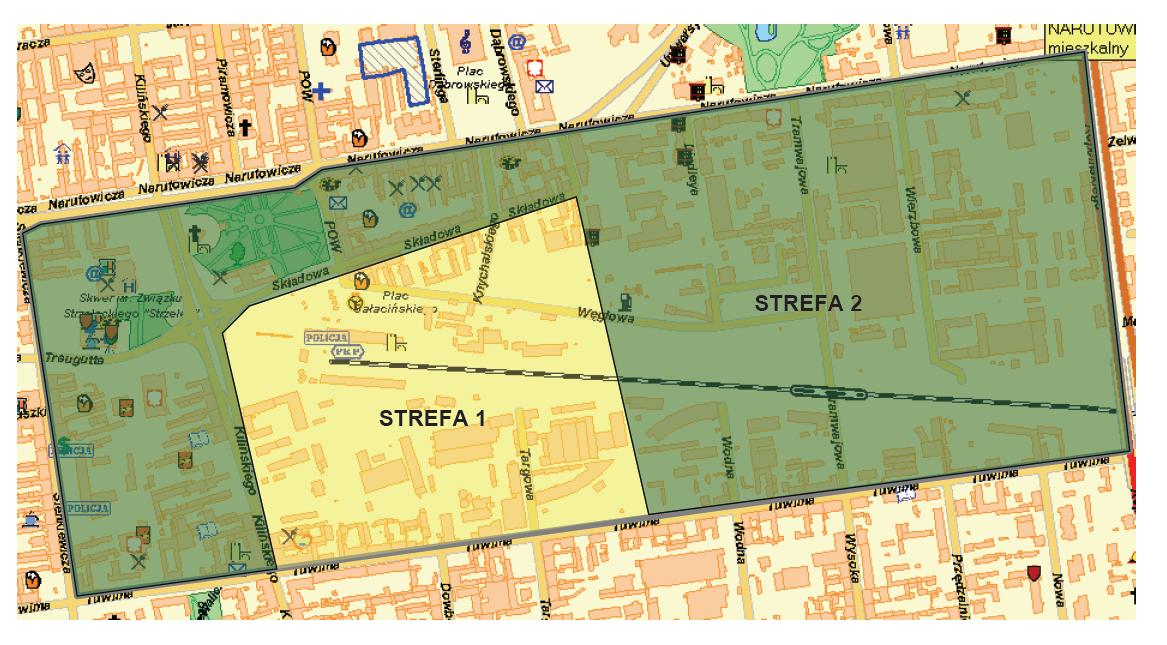 90 ha, na którym powstanie Nowe Centrum Łodzi został podzielony na dwie strefy: w