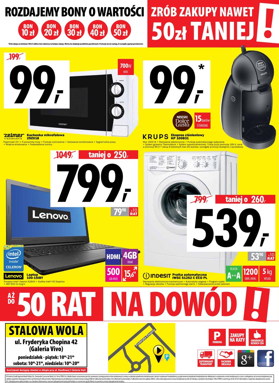 1, 700W,* 15barów CIŚNIENIE Kuchenka mikrofalowa 29Z018 Pojemność 20 l 5 poziomów mocy Funkcja rozmrażania Gotowanie kombinowane Sygnał końca pracy Wnętrze emaliowane Podświetlenie komory 1049, 7,