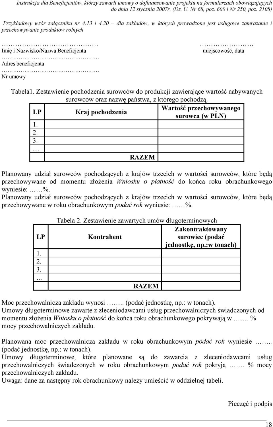 LP Kraj pochodzenia Wartość przechowywanego surowca (w PLN) 1. 2. 3.