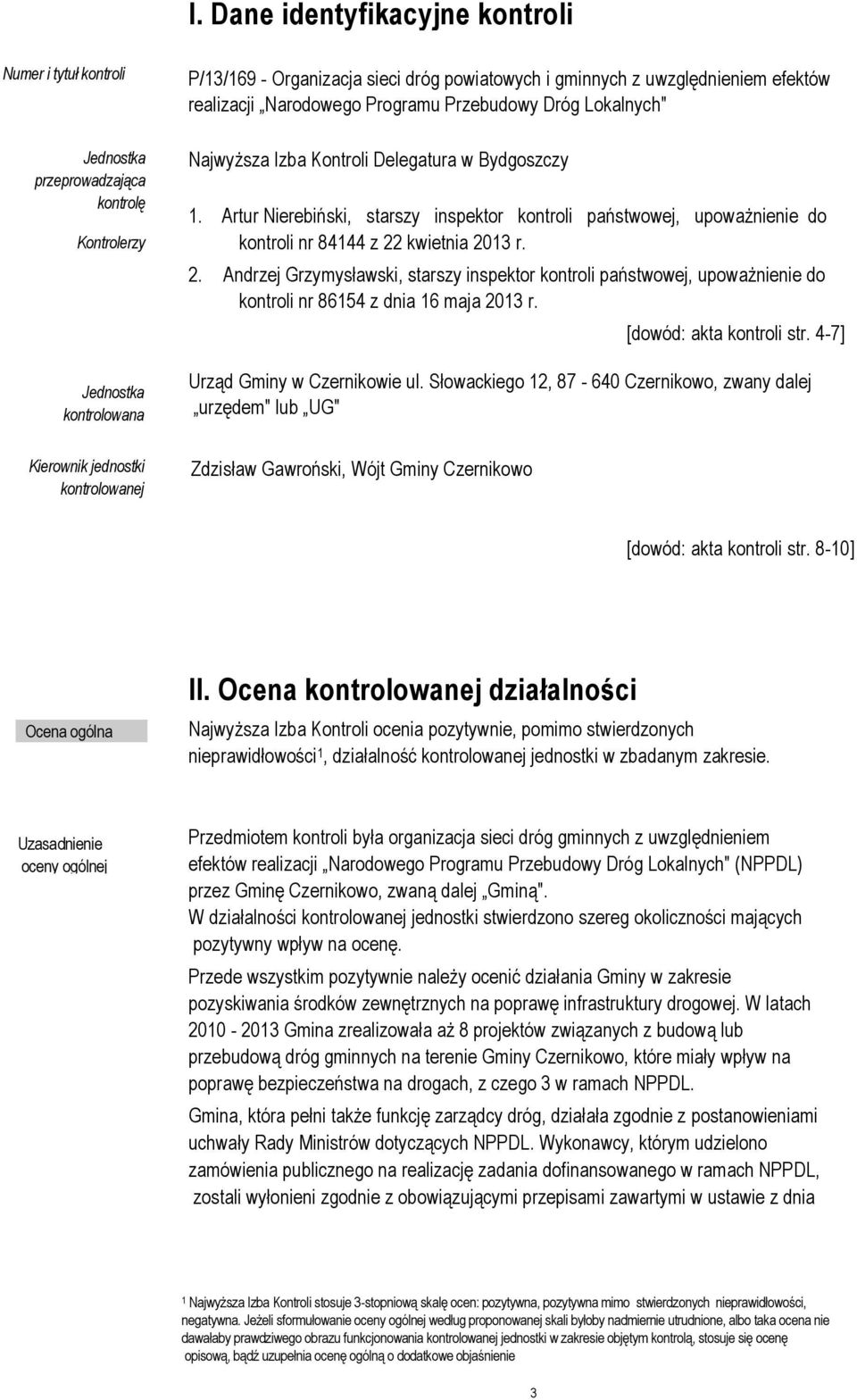Artur Nierebiński, starszy inspektor kontroli państwowej, upoważnienie do kontroli nr 84144 z 22