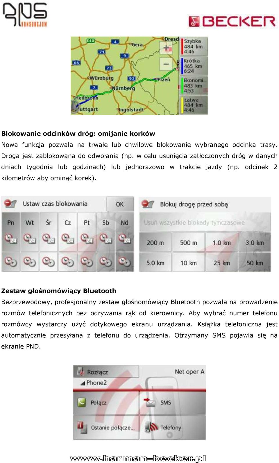 Zestaw głośnomówiący Bluetooth Bezprzewodowy, profesjonalny zestaw głośnomówiący Bluetooth pozwala na prowadzenie rozmów telefonicznych bez odrywania rąk od kierownicy.