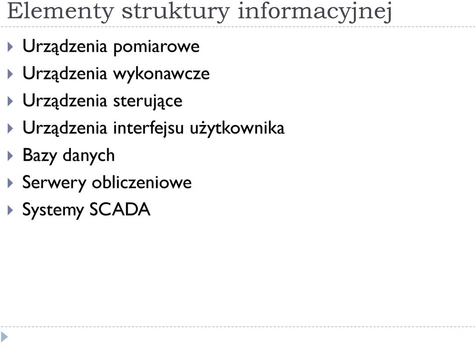 sterujące Urządzenia interfejsu użytkownika