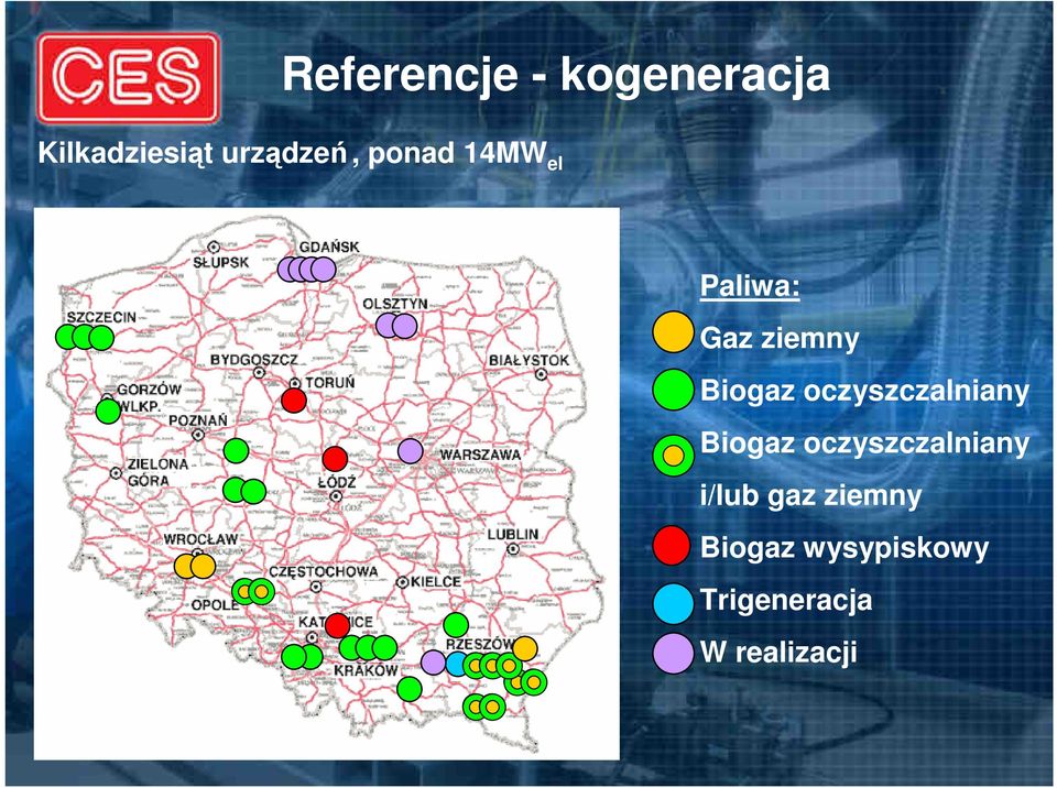 Biogaz oczyszczalniany Biogaz oczyszczalniany