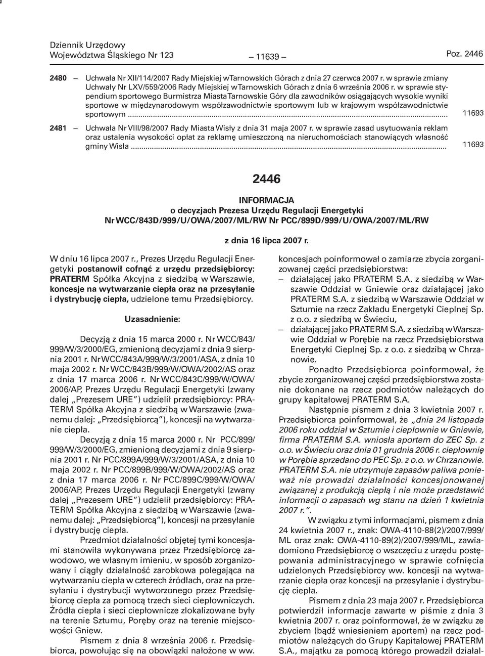 w sprawie stypendium sportowego Burmistrza Miasta Tarnowskie Góry dla zawodników osiągających wysokie wyniki sportowe w międzynarodowym współzawodnictwie sportowym lub w krajowym współzawodnictwie