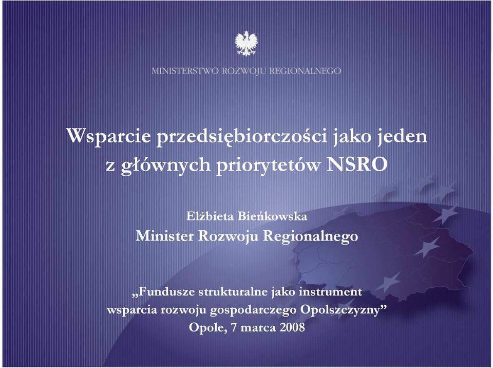 Regionalnego Fundusze strukturalne jako instrument