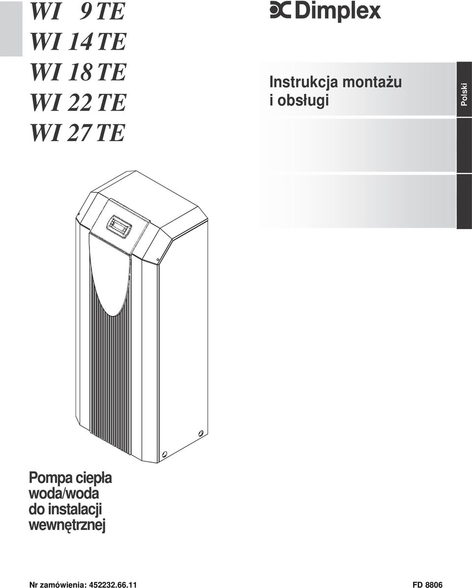 Pompa ciepła woda/woda do instalacji