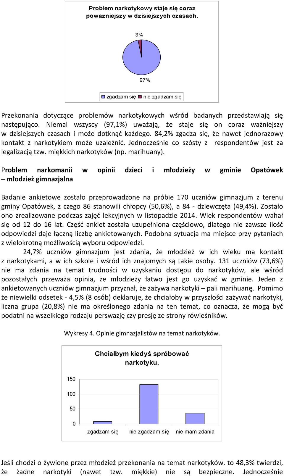 Jednocześnie co szósty z respondentów jest za legalizacją tzw. miękkich narkotyków (np. marihuany).