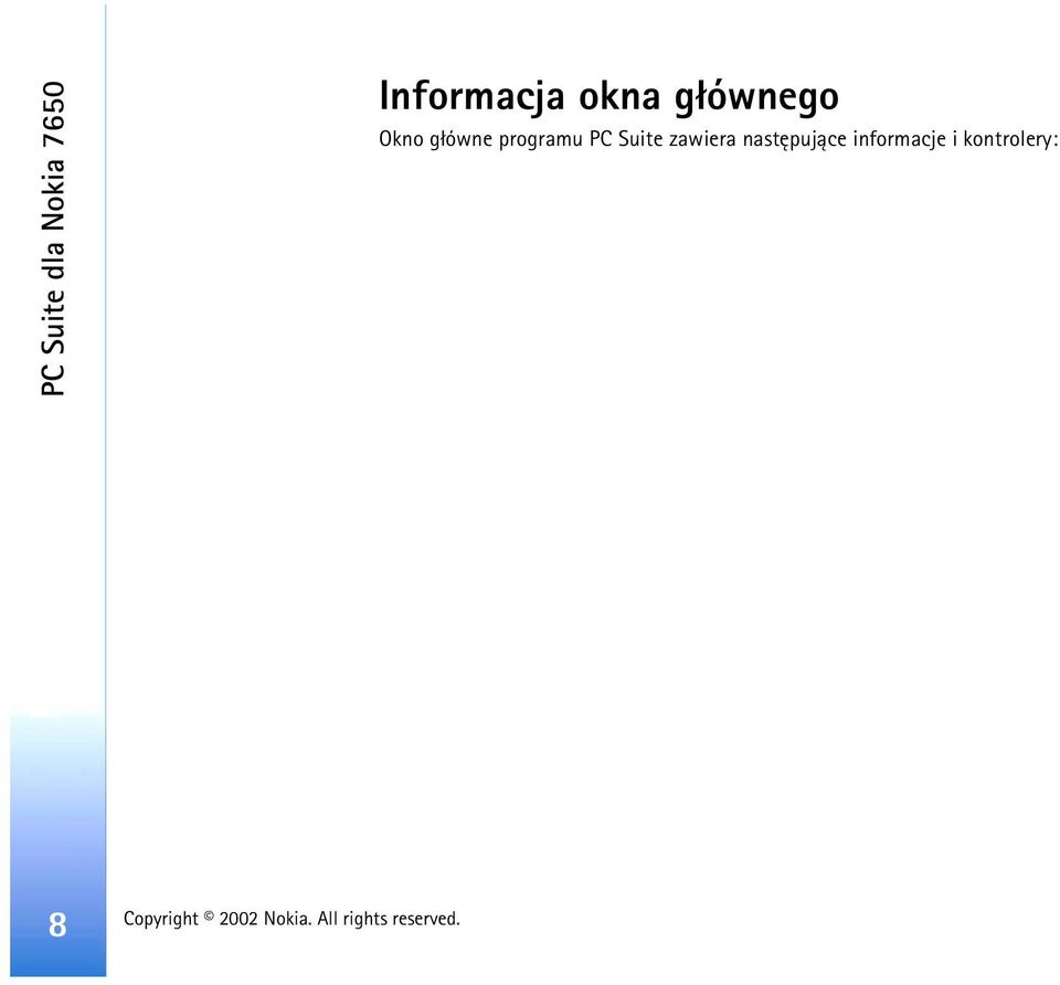 g³ówne programu PC Suite