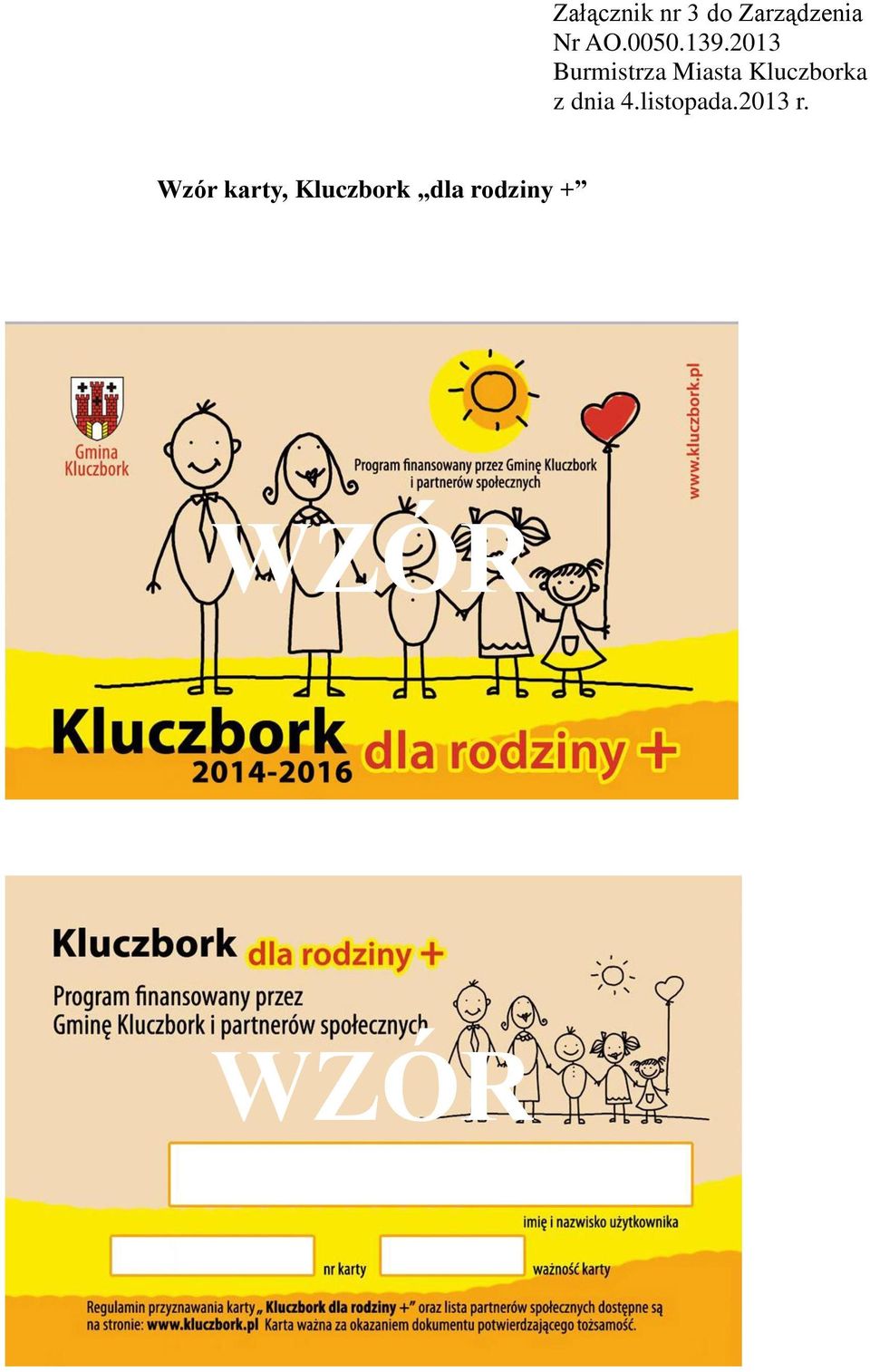 2013 Burmistrza Miasta Kluczborka z