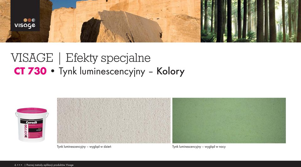 Tynk luminescencyjny wygląd w nocy 6