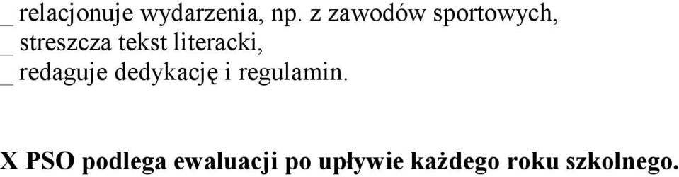 literacki, _ redaguje dedykację i regulamin.