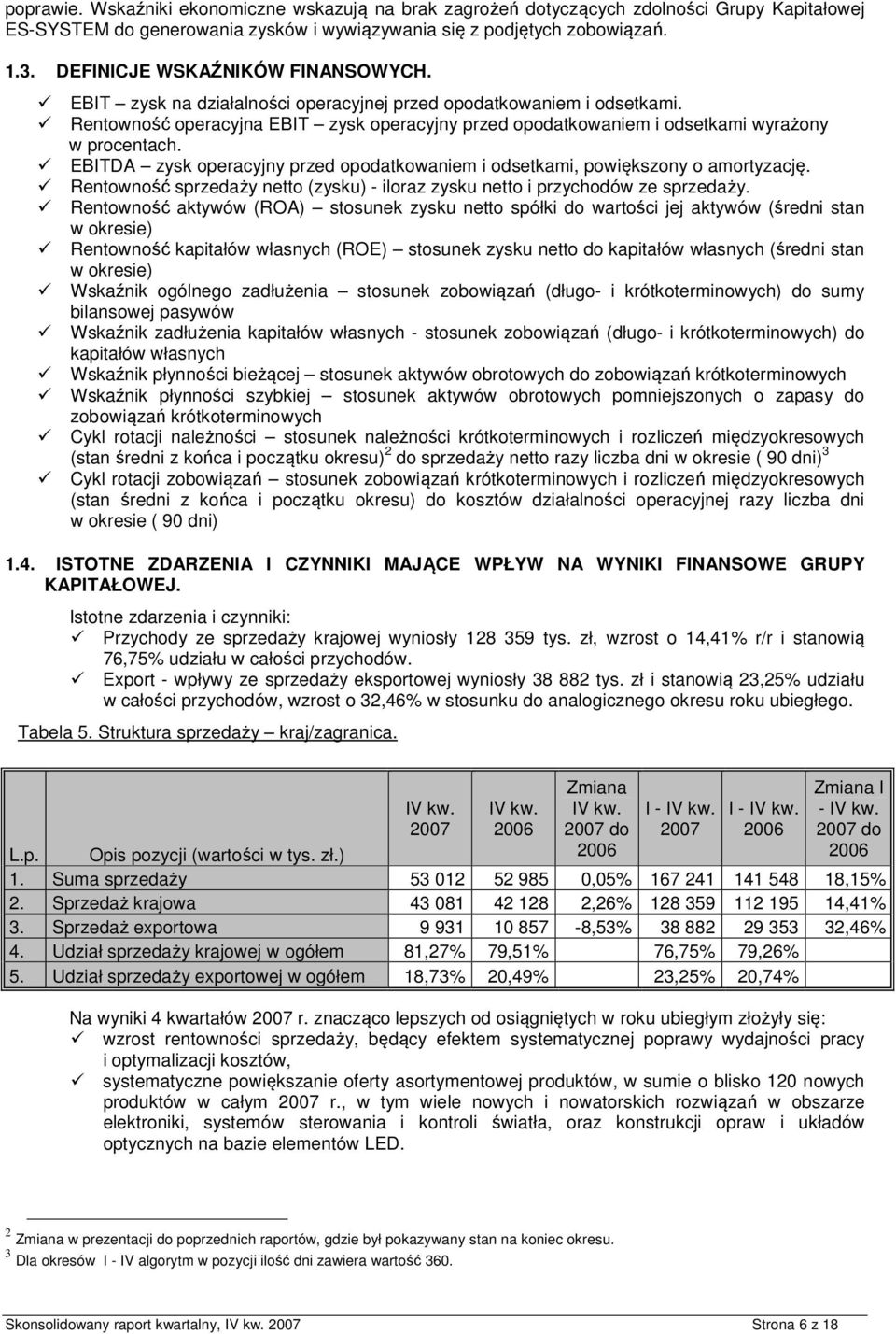 EBITDA zysk peracyjny przed pdatkwaniem i dsetkami, pwiększny amrtyzację. Rentwnść sprzedaży nett (zysku) - ilraz zysku nett i przychdów ze sprzedaży.