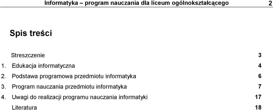 Podstawa programowa przedmiotu informatyka 6 3.