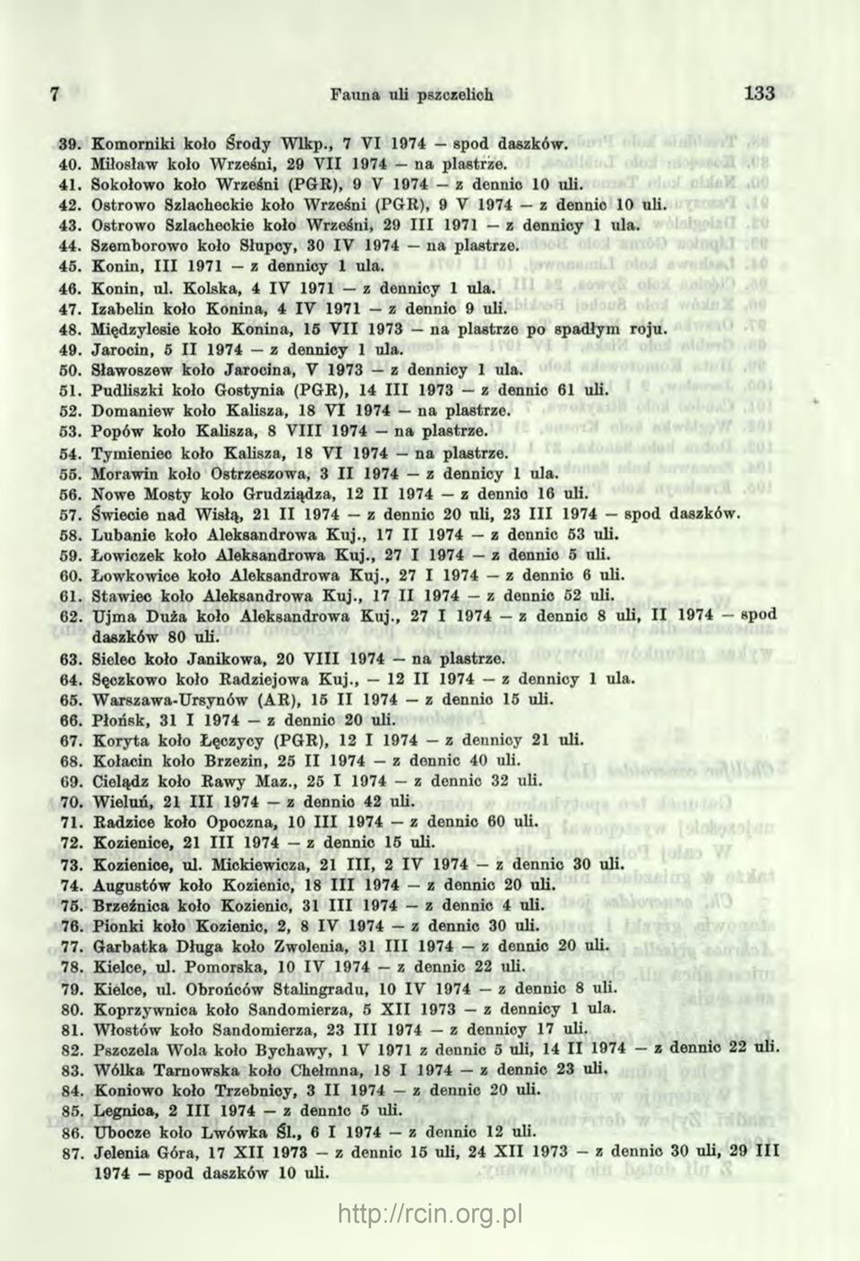 Konin, I I I 1971 z dennicy I ula. 46. Konin, ul. Kolska, 4 IV 1971 z dennicy I ula. 47. Izabelin koło K onina, 4 IV 1971 z dennie 9 uli. 48.
