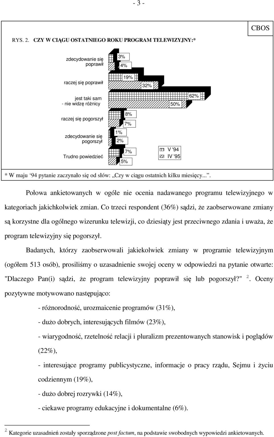 Trudno powiedzieć 8% 7% 1% 2% 7% 5% * W maju 94 pytanie zaczynało się od słów: Czy w ciągu ostatnich kilku miesięcy.