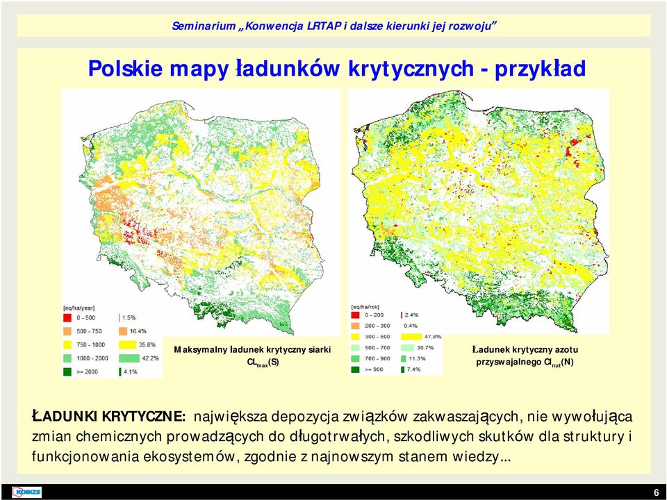 związków zakwaszających, nie wywołująca zmian chemicznych prowadzących do długotrwałych,