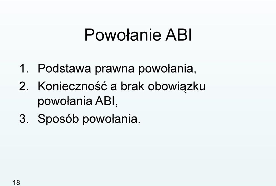 Konieczność a brak obowiązku
