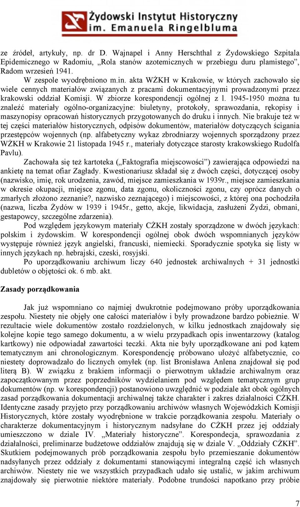 W zbiorze korespondencji ogólnej z l.