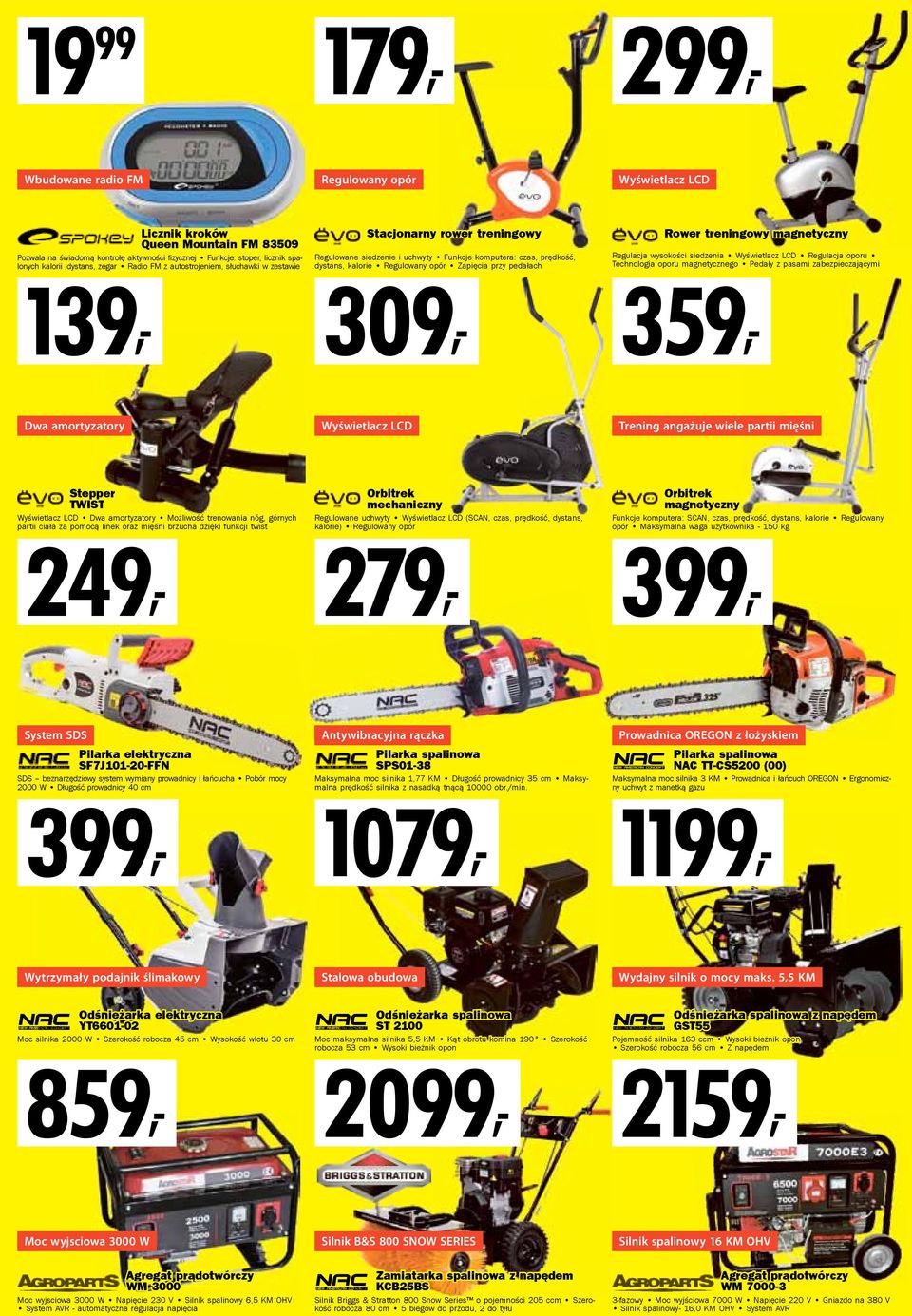 opór Zapięcia przy pedałach 309, Rower treningowy magnetyczny Regulacja wysokości siedzenia Wyświetlacz LCD Regulacja oporu Technologia oporu magnetycznego Pedały z pasami zabezpieczającymi 359, Dwa