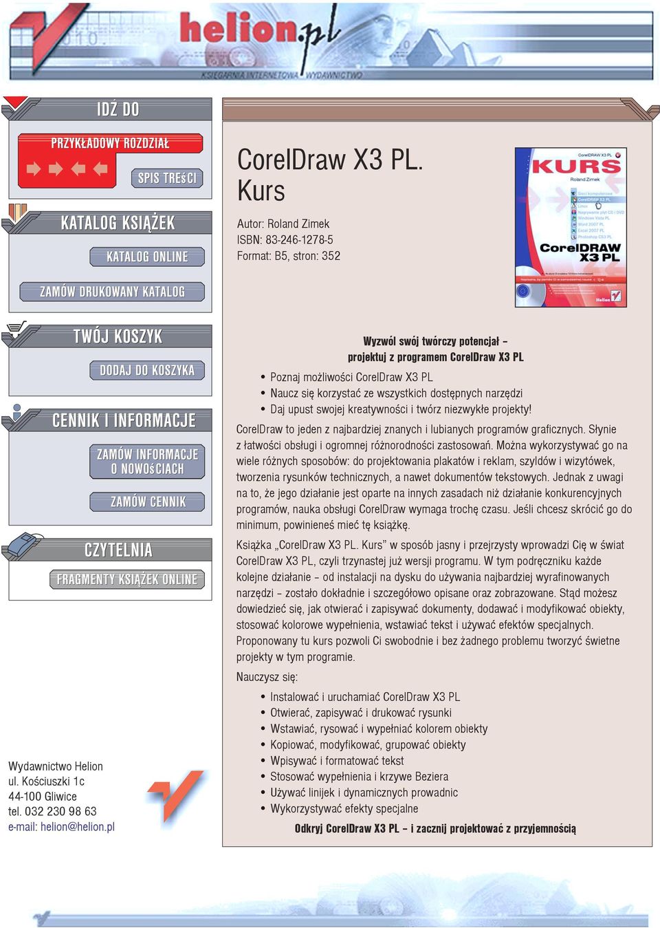 niezwyk³e projekty! CorelDraw to jeden z najbardziej znanych i lubianych programów graficznych. S³ynie z ³atwoœci obs³ugi i ogromnej ró norodnoœci zastosowañ.